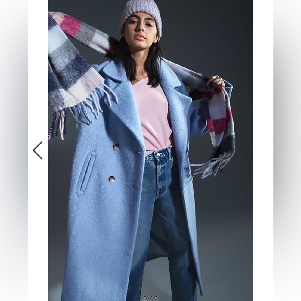 Anthropologie Boucle Cocoon coat